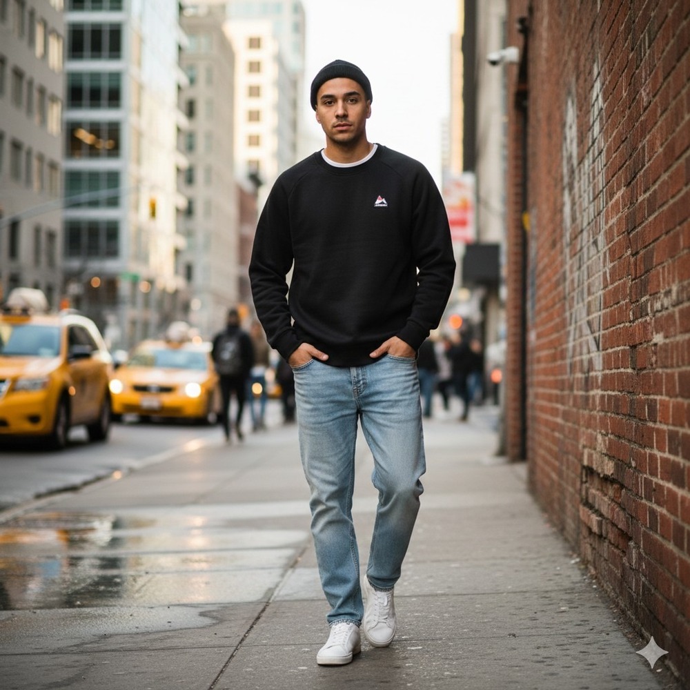 Avalanche‎ Outdoor Supply Co. Men's Black Crewneck Sweatshirt Size Medium